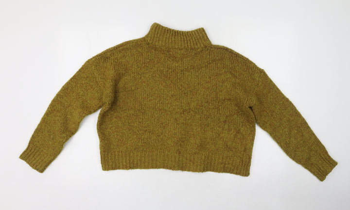 New Look Womens Green Polyester Pullover Sweatshirt Size 10