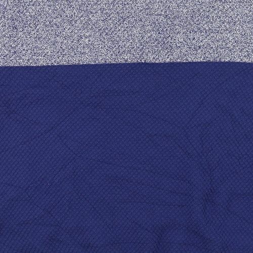 M&S Mens Blue Round Neck  Acrylic Pullover Jumper Size L