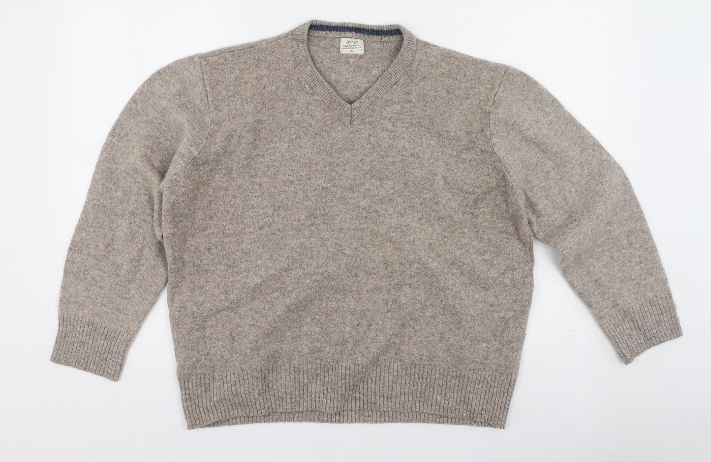ACW85 Womens Brown  100% Wool Pullover Sweatshirt Size 2XL  Pullover