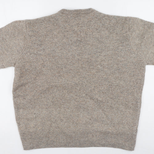 ACW85 Womens Brown  100% Wool Pullover Sweatshirt Size 2XL  Pullover