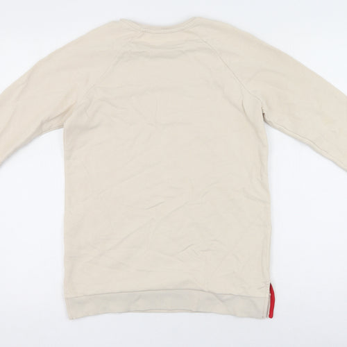 George  Girls Beige  Cotton Pullover Sweatshirt Size 12 Years  Pullover