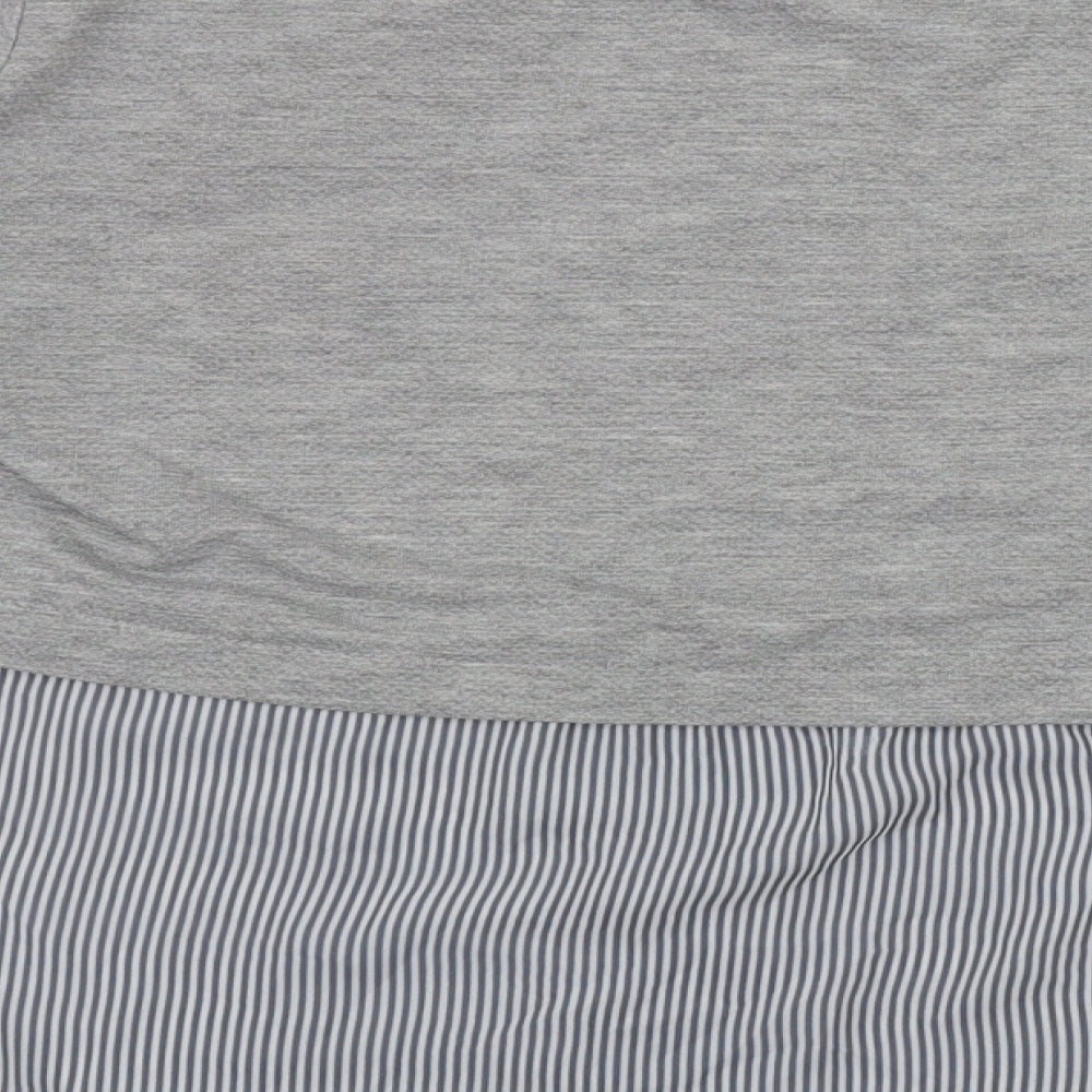 Select Womens Multicoloured Round Neck Floral Cotton Pullover Jumper Size 6   - 2 in 1 top