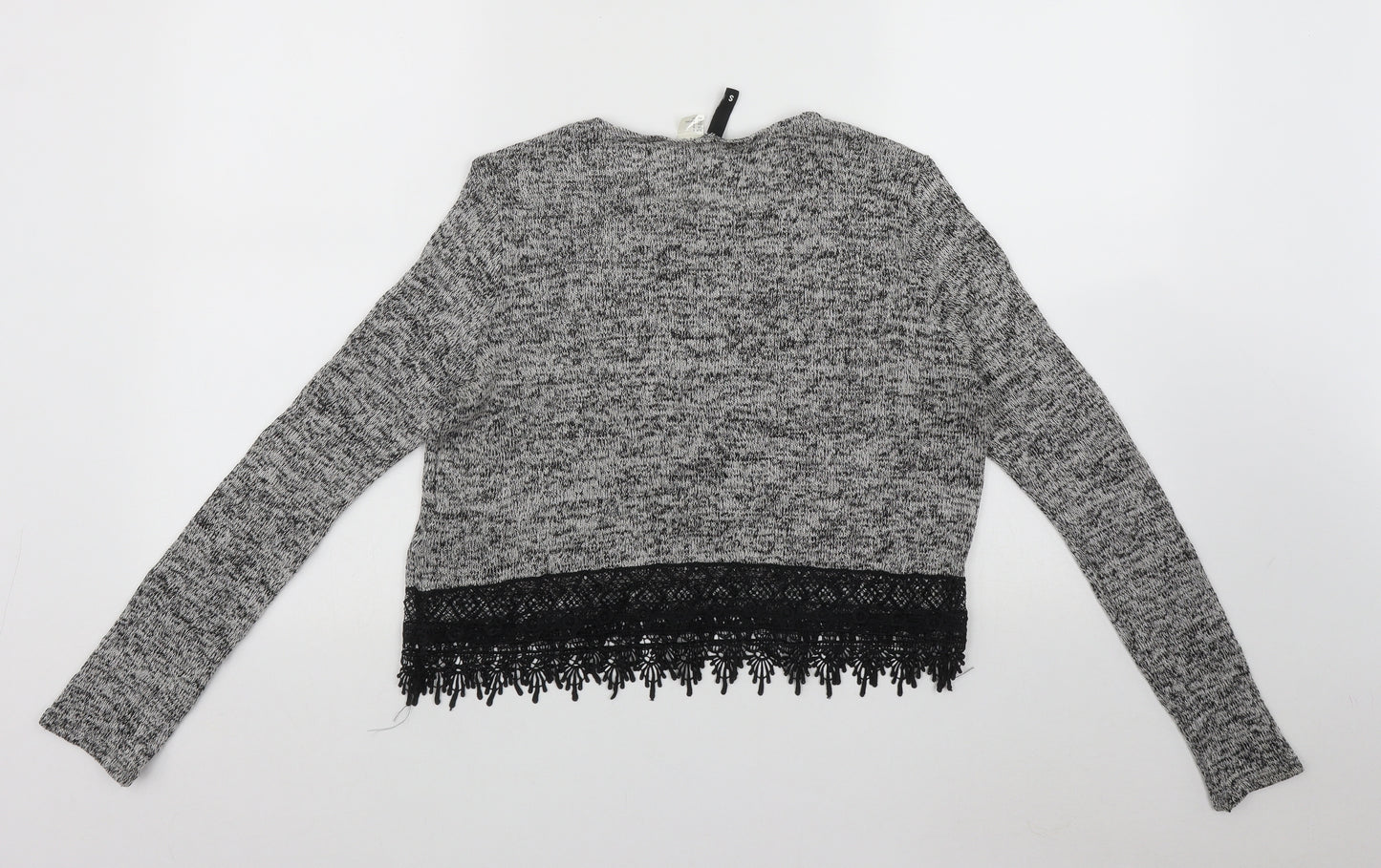 Divided by H&M Womens Grey Round Neck  Polyester Pullover Jumper Size S