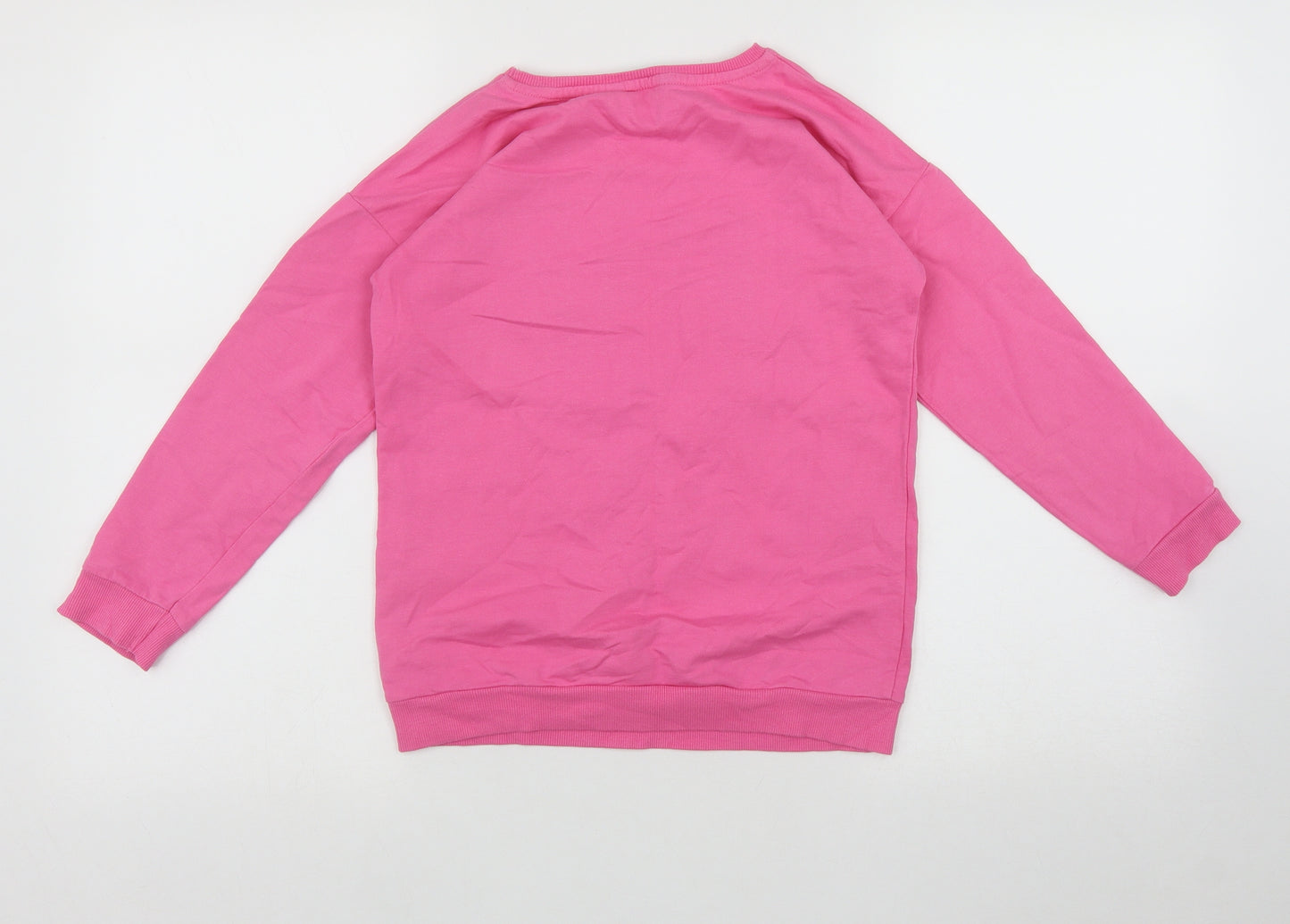 George Girls Multicoloured Geometric Cotton Basic Casual Size 9-10 Years Round Neck  - Logo print