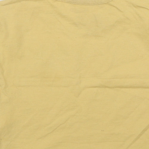 George Girls Yellow Floral Cotton Basic Dress Shirt Size 2 Years Round Neck  - Disney