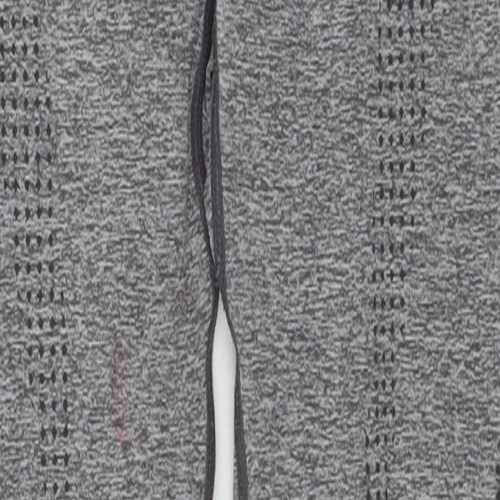 Preworn Womens Grey Geometric Polyimide Cropped Leggings Size S L22 in Slim