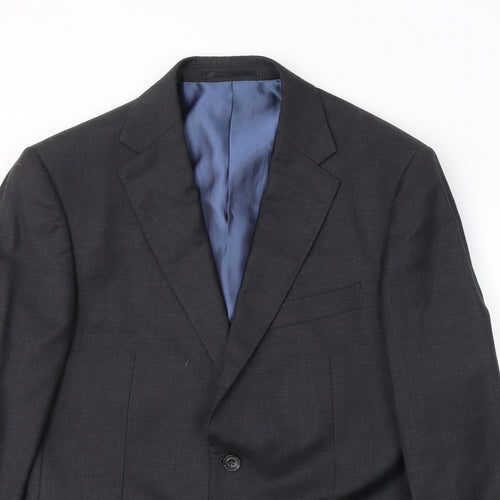 Samuel Windsor Mens Grey  Wool Jacket Suit Jacket Size M