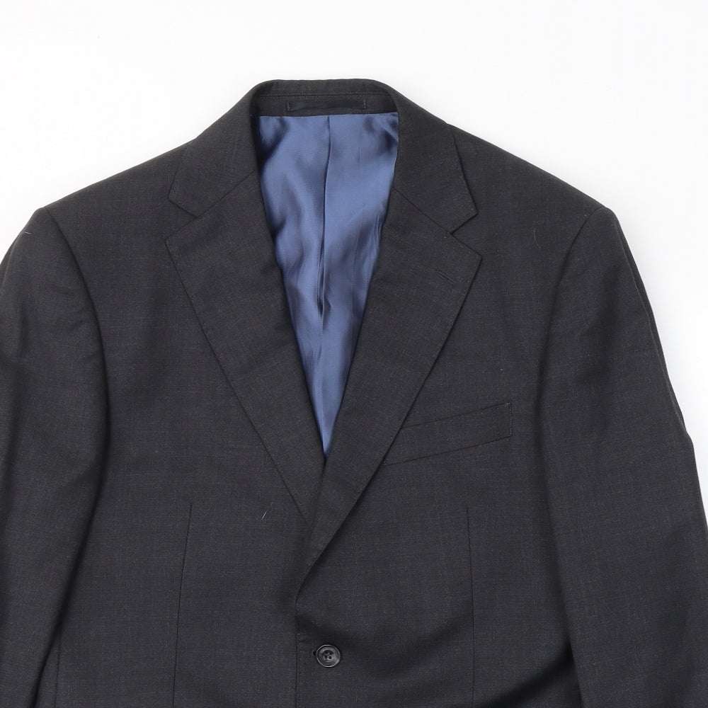 Samuel Windsor Mens Grey  Wool Jacket Suit Jacket Size M