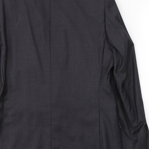 Samuel Windsor Mens Grey  Wool Jacket Suit Jacket Size M