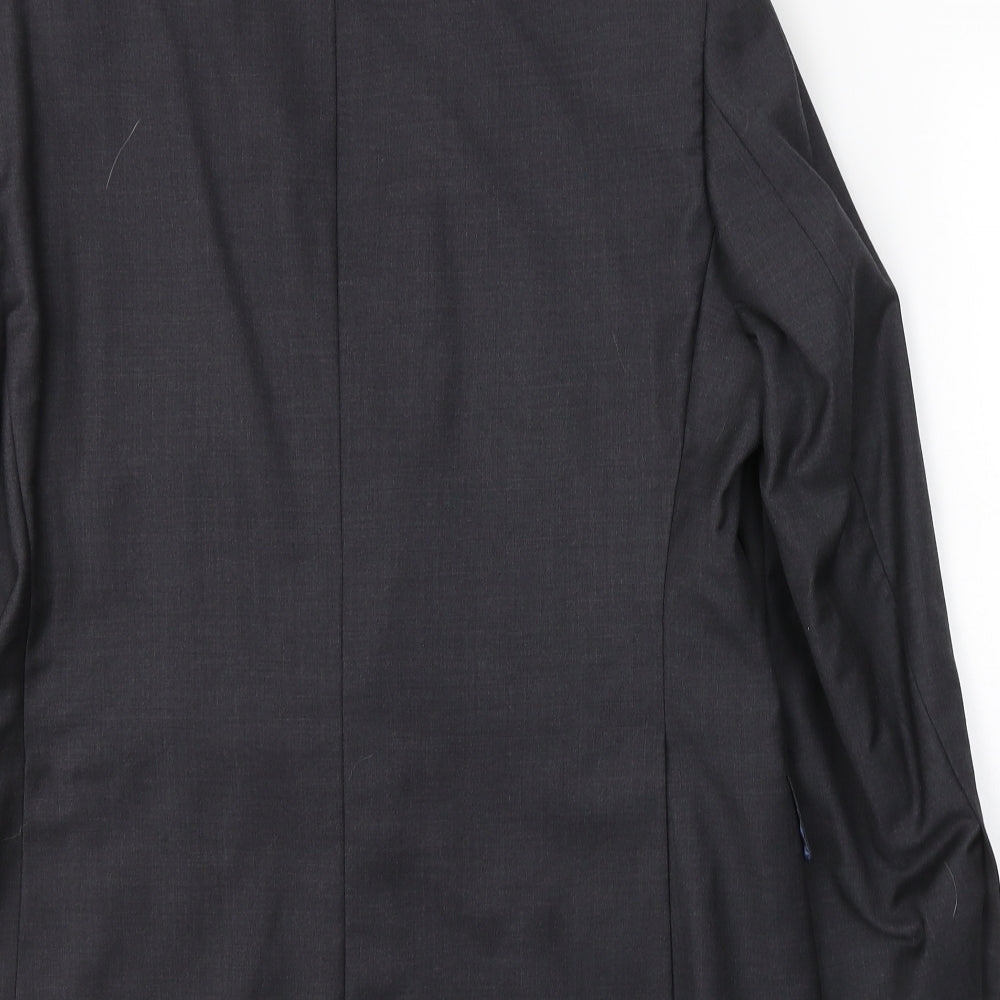 Samuel Windsor Mens Grey  Wool Jacket Suit Jacket Size M