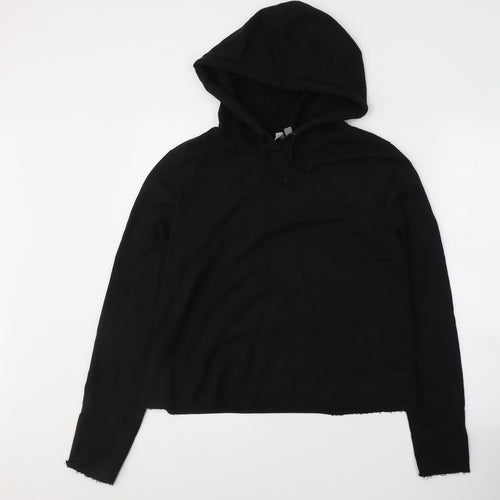 ASOS Womens Black  Cotton Pullover Hoodie Size 8  Pullover