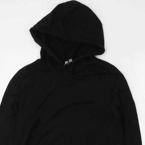 ASOS Womens Black  Cotton Pullover Hoodie Size 8  Pullover