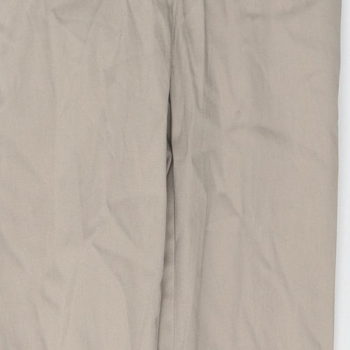 Warehouse Womens Beige  Cotton Skinny Jeans Size 8 L26 in Regular Buckle