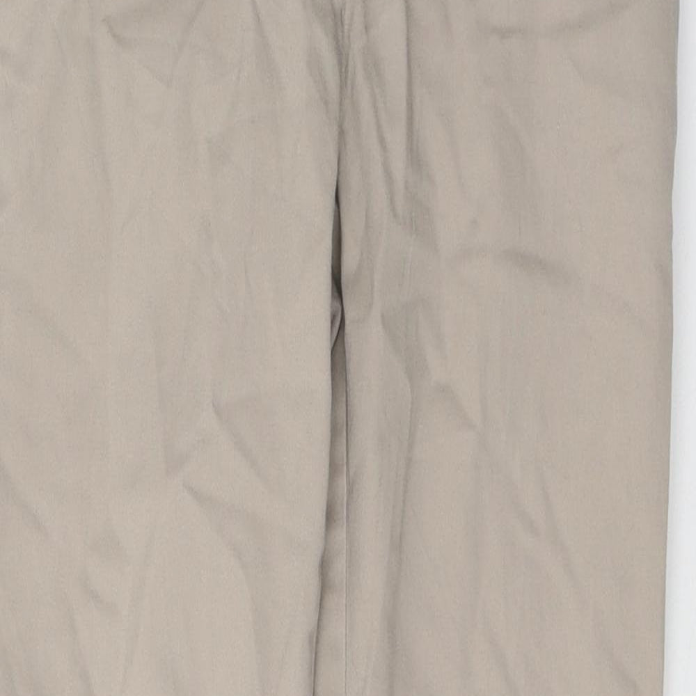 Warehouse Womens Beige  Cotton Skinny Jeans Size 8 L26 in Regular Buckle