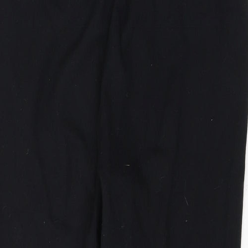 Marks and Spencer Womens Black  Polyester Trousers  Size 10 L25 in Regular