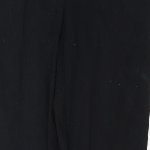 Marks and Spencer Womens Black  Polyester Trousers  Size 10 L25 in Regular