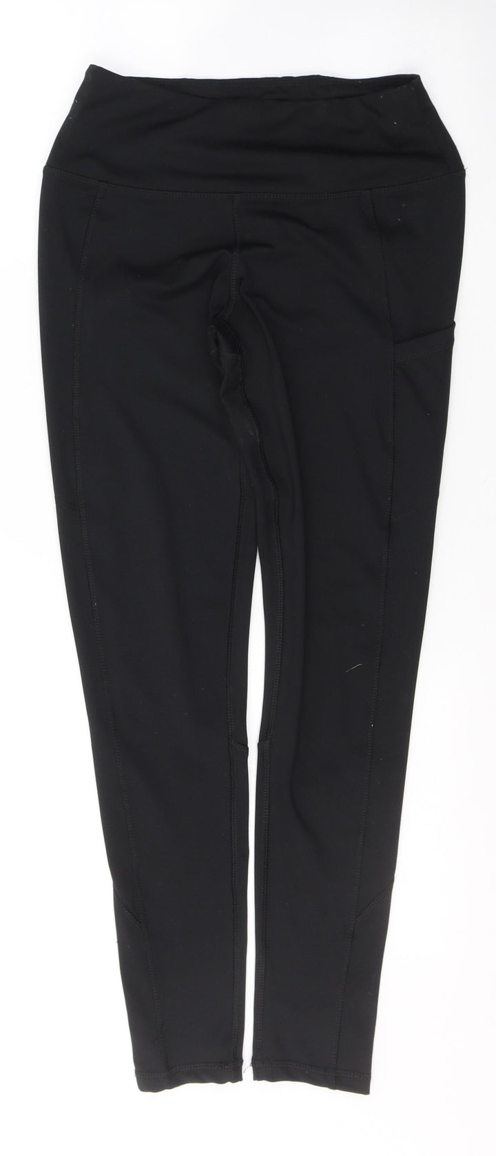 WORKOUT Womens Black Polyester Pedal Pusher Leggings Size XS L27 in Regular Pullover