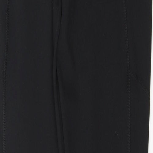 WORKOUT Womens Black  Polyester Pedal Pusher Leggings Size XS L27 in Regular Pullover