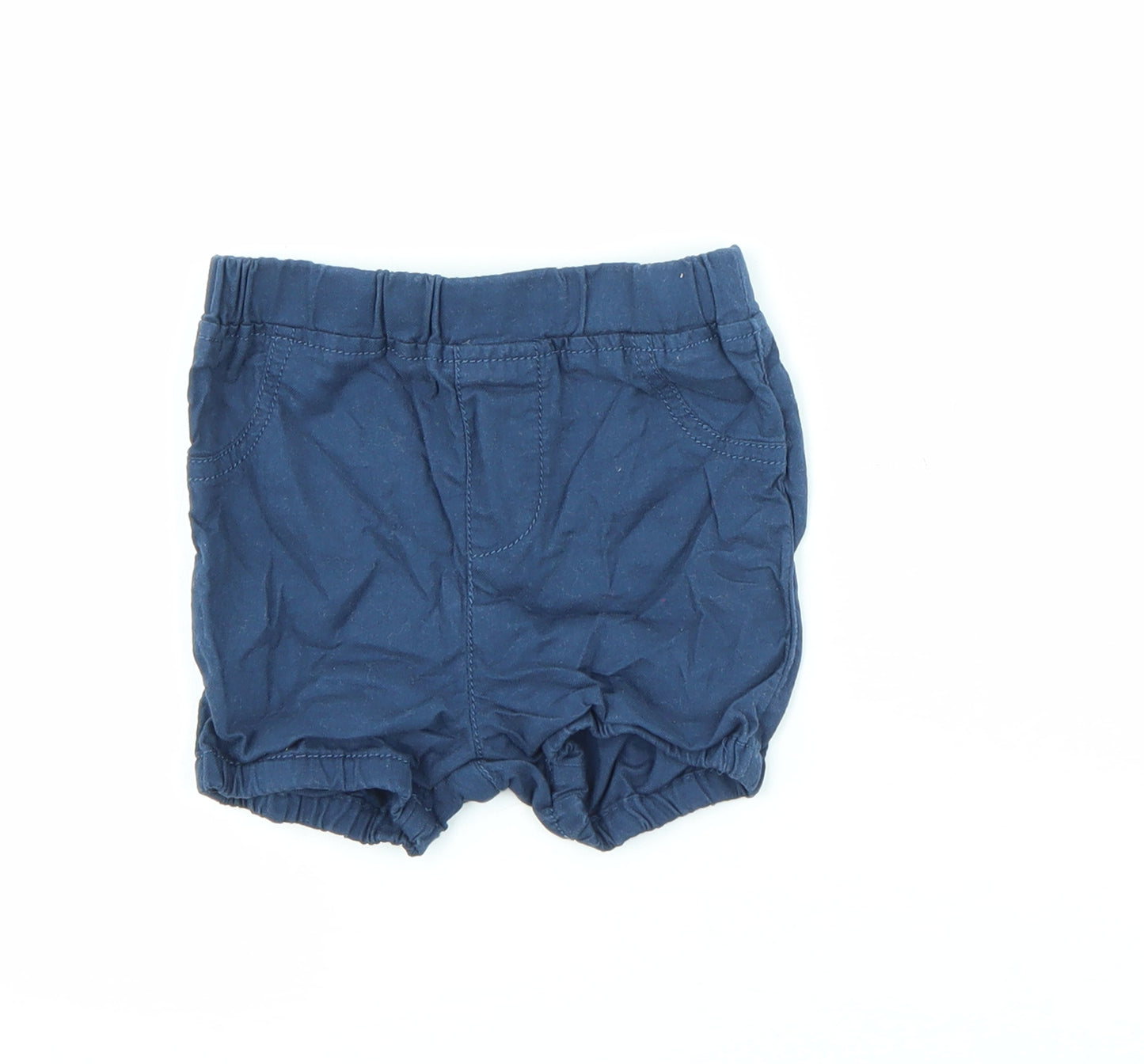 NEXT Baby Blue  Cotton Cropped Trousers Size 3-6 Months   - Shorts