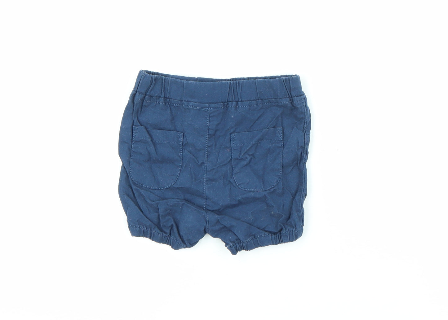 NEXT Baby Blue  Cotton Cropped Trousers Size 3-6 Months   - Shorts
