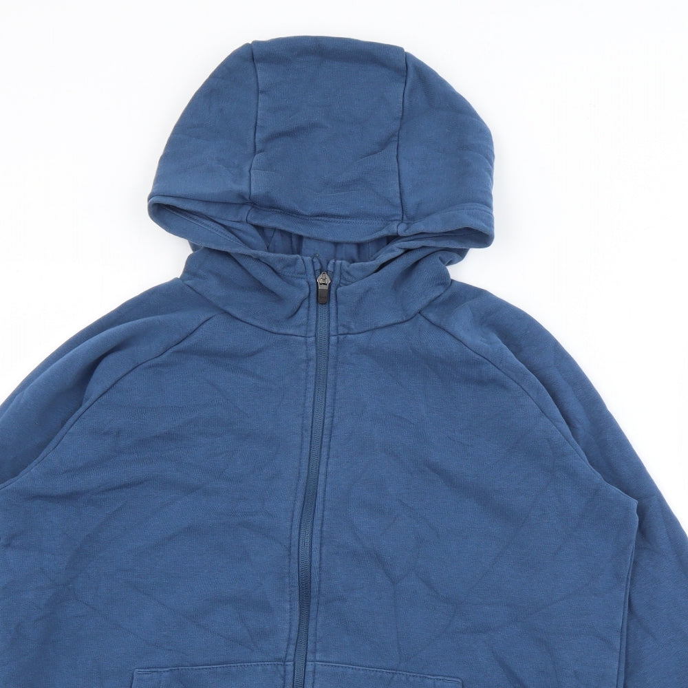 NEXT Boys Blue  Cotton Full Zip Hoodie Size 14 Years  Zip