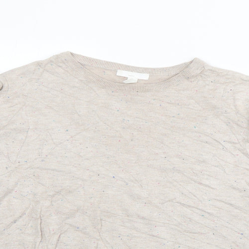 H&M Womens Grey Crew Neck  Acrylic Pullover Jumper Size S