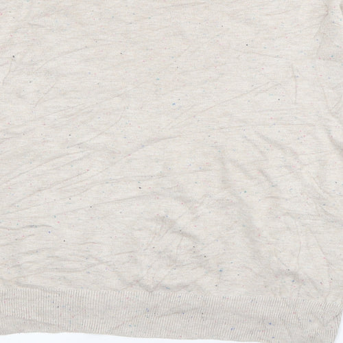 H&M Womens Grey Crew Neck  Acrylic Pullover Jumper Size S