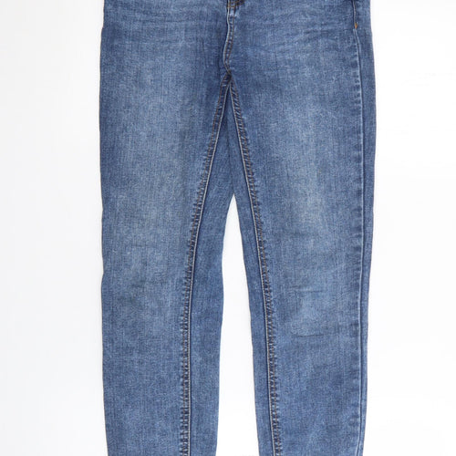 New Look Womens Blue  Cotton Skinny Jeans Size 8 L26 in Regular