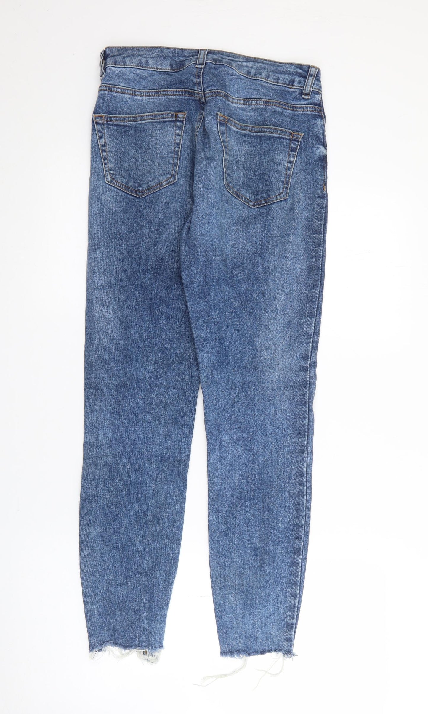 New Look Womens Blue  Cotton Skinny Jeans Size 8 L26 in Regular