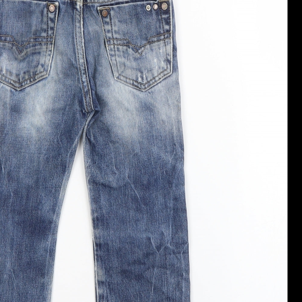 Diesel Boys Blue  Cotton Straight Jeans Size 2 Years  Regular
