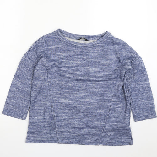 F&F Womens Blue  Polyester Pullover Sweatshirt Size 6  Pullover