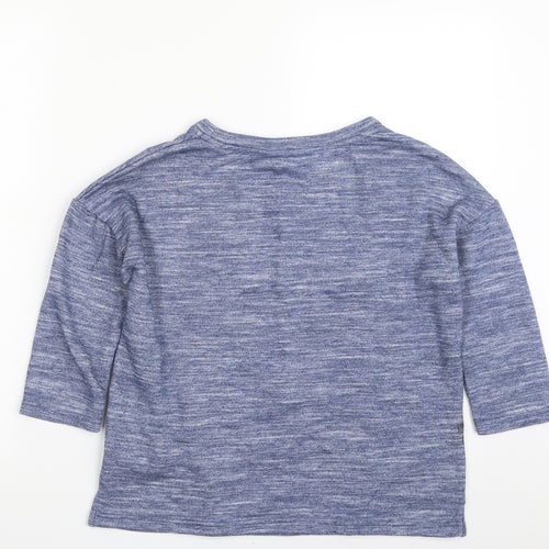 F&F Womens Blue  Polyester Pullover Sweatshirt Size 6  Pullover