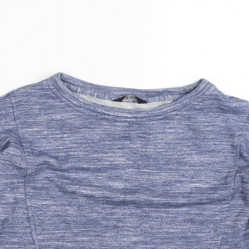 F&F Womens Blue  Polyester Pullover Sweatshirt Size 6  Pullover