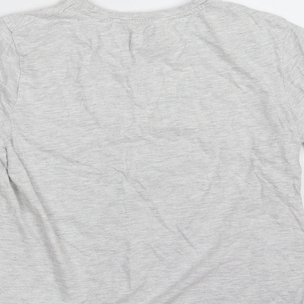 Primark Boys Grey  Cotton Basic T-Shirt Size 9-10 Years Crew Neck Pullover - Create Your Own Rules