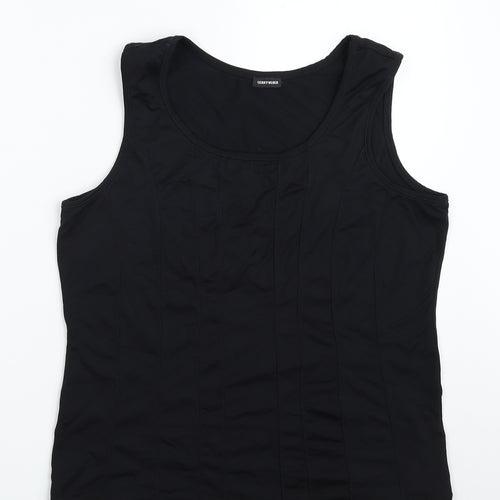 Gerry Weber Womens Black  Polyester Basic Tank Size M Scoop Neck