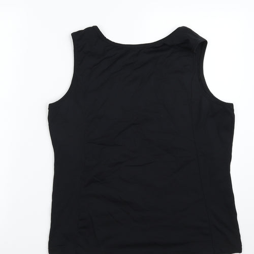 Gerry Weber Womens Black  Polyester Basic Tank Size M Scoop Neck