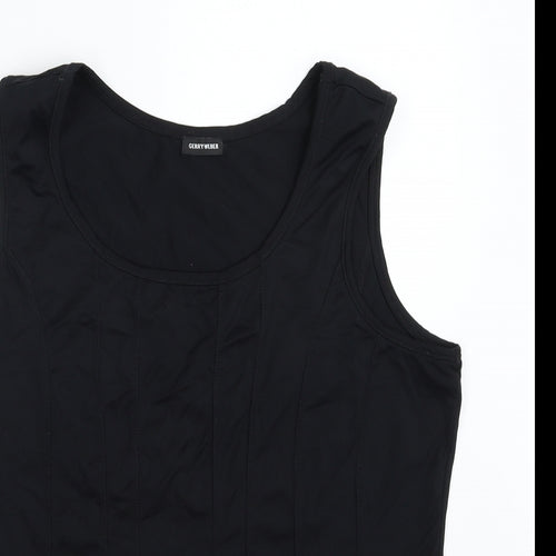 Gerry Weber Womens Black  Polyester Basic Tank Size M Scoop Neck
