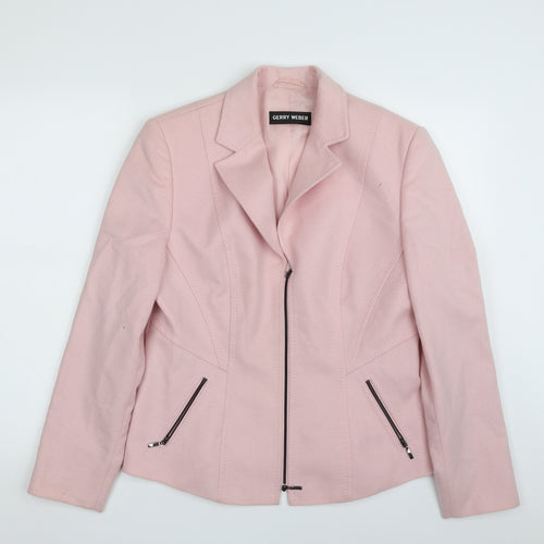 Gerry Weber Womens Pink   Jacket Blazer Size 14  Zip