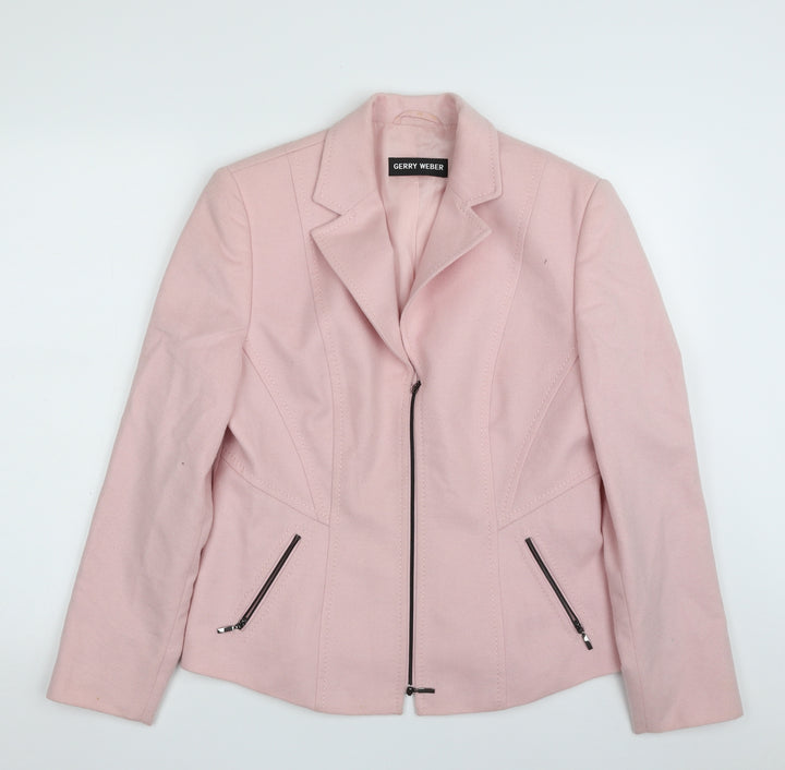 Gerry Weber Womens Pink   Jacket Blazer Size 14  Zip