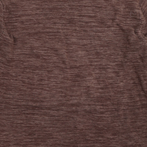 celiocasual Mens Brown Crew Neck  Cotton Pullover Jumper Size XL