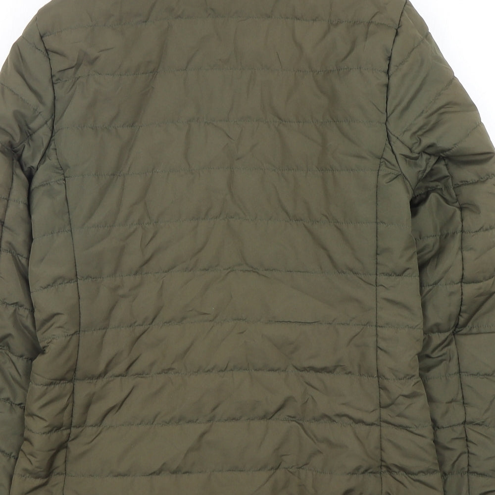 Marks and Spencer Womens Green   Puffer Jacket Jacket Size 6  Zip