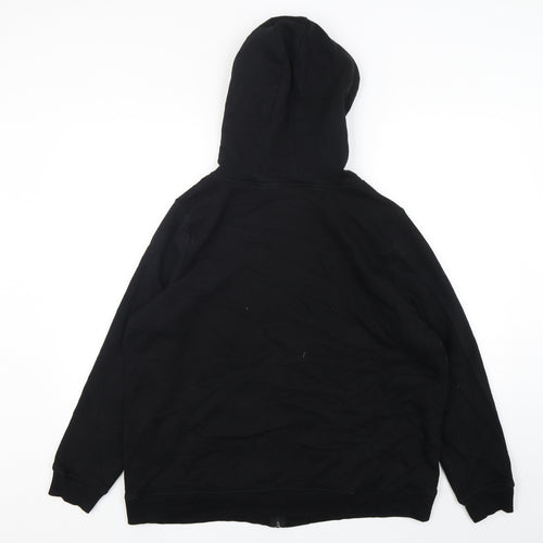 Primark Womens Black  Cotton Full Zip Hoodie Size 22