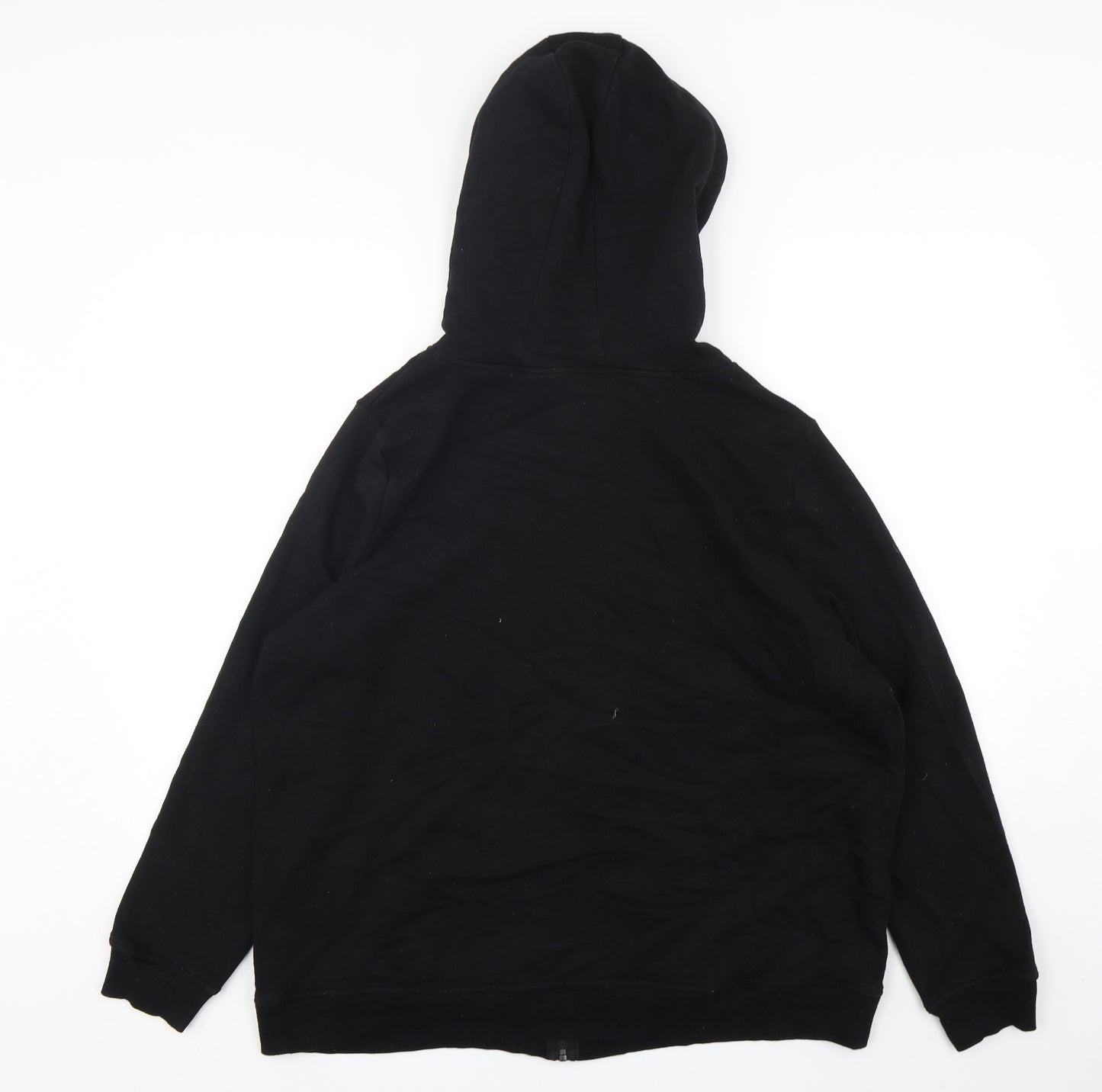 Primark Womens Black  Cotton Full Zip Hoodie Size 22