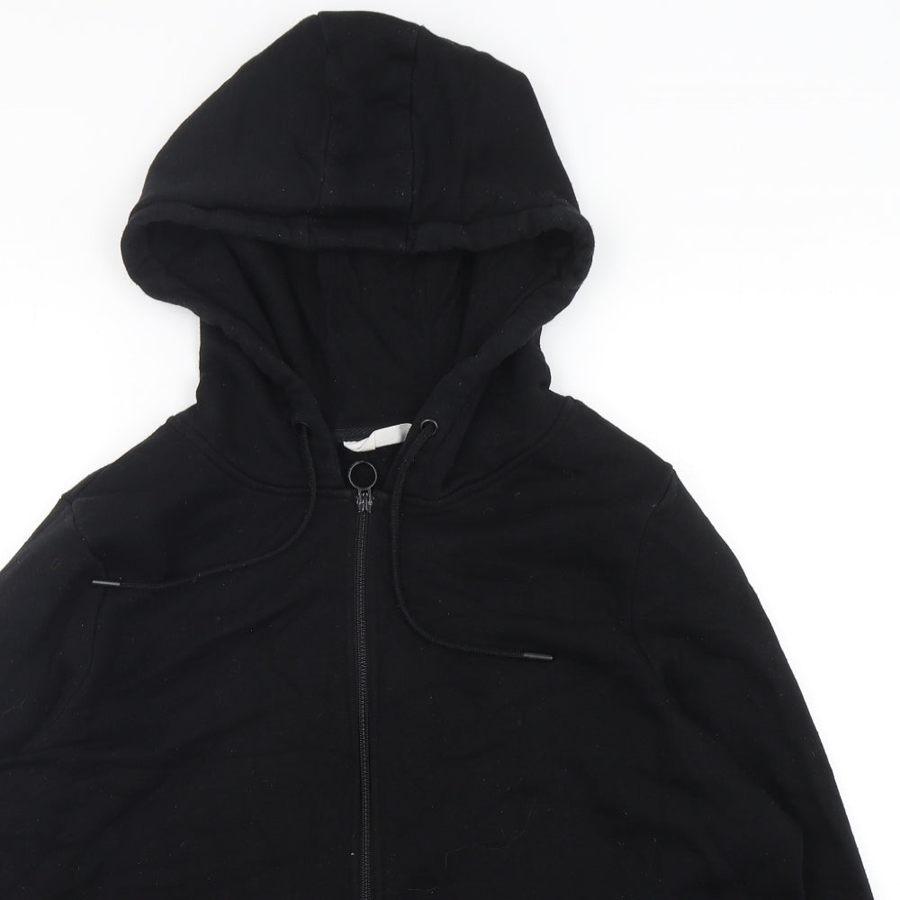 Primark Womens Black  Cotton Full Zip Hoodie Size 22