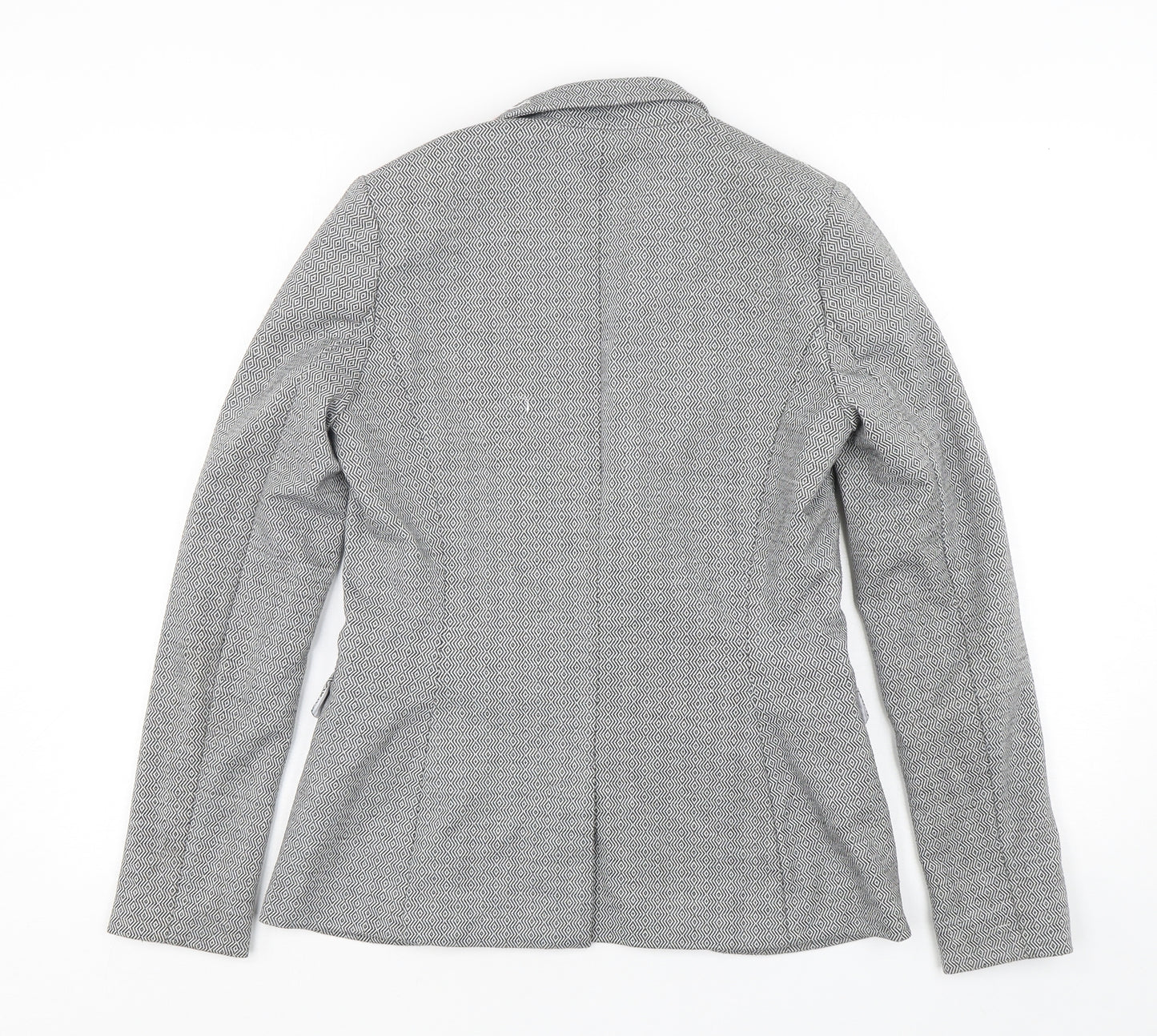 NEXT Womens Multicoloured Geometric Polyester Jacket Blazer Size 10