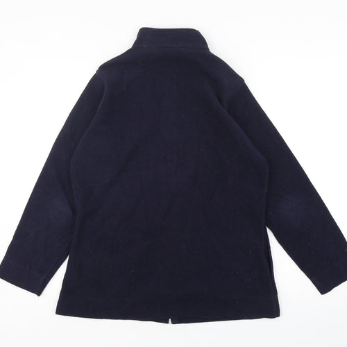 EWM Womens Blue  Polyester Full Zip Sweatshirt Size 14  Zip