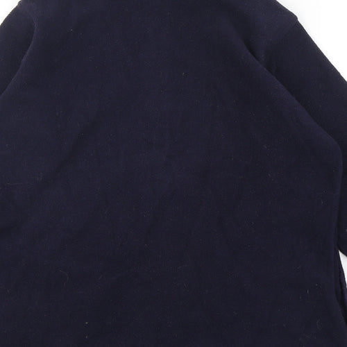 EWM Womens Blue  Polyester Full Zip Sweatshirt Size 14  Zip