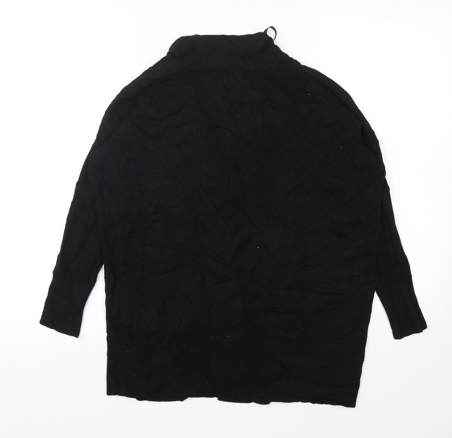 Primark Womens Black V-Neck  Viscose Cardigan Jumper Size 10