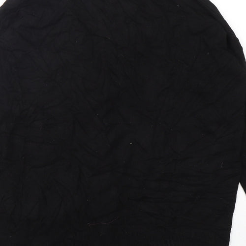 Primark Womens Black V-Neck  Viscose Cardigan Jumper Size 10
