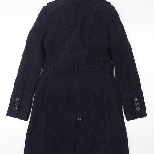 Karen Millen Womens Blue   Pea Coat Coat Size 10  Button